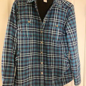 Duluth Trading Co. Women's Free Swingin' Lined Flannel Shirt Jac